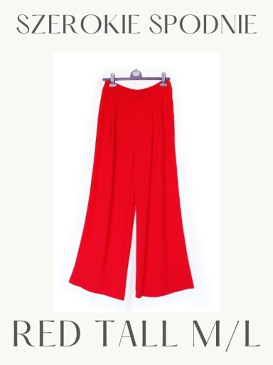 Zdjęcie oferty: Eleganckie Spodnie Tall*RED Karmin*Wys. Stan*M/L