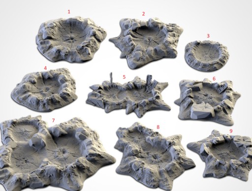 Zdjęcie oferty: CRATERS 3D print model