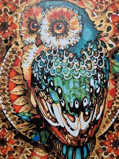 Zdjęcie oferty: Obraz malowany na płótnie na prezent.