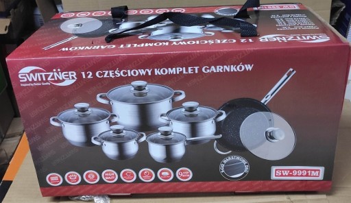 Zdjęcie oferty: Komplet garnki stalowe Switzner 12 el obnizka