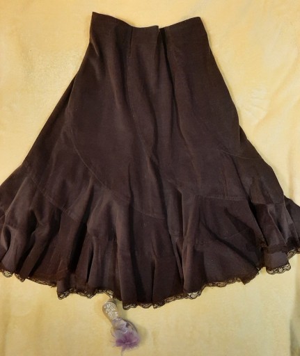 Zdjęcie oferty: piękna czekoladowa spódnica, asymetria, r.46