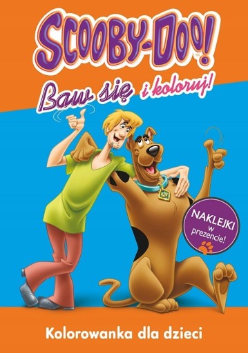 Zdjęcie oferty: KOLOROWANKA EDUKACYJNA SCOOBY - DOO Z NAKLEJKAMI