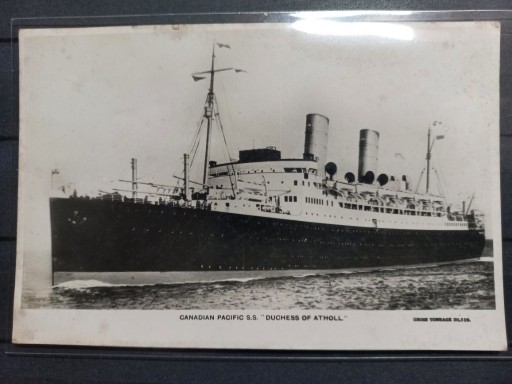 Zdjęcie oferty: S.S. Duchess of Atholl Canadian  Pacific 1931 