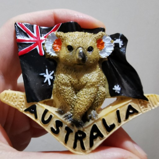 Zdjęcie oferty: Magnes na lodówkę 3D Australia miś koala flaga