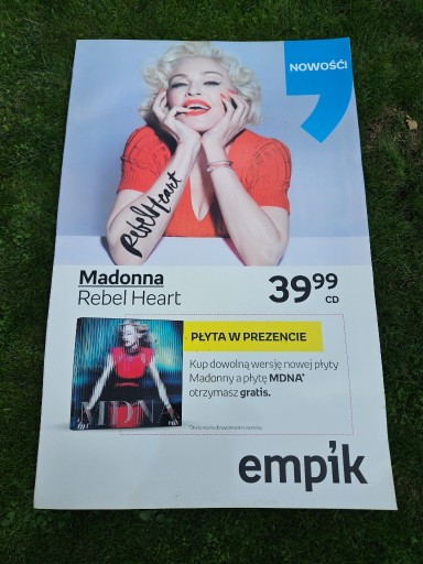 Zdjęcie oferty: Madonna Rebel Heart plakat kartonowy