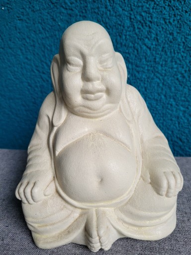 Zdjęcie oferty: Ceramiczna figurka posąg Budda gruby szczęście PRL