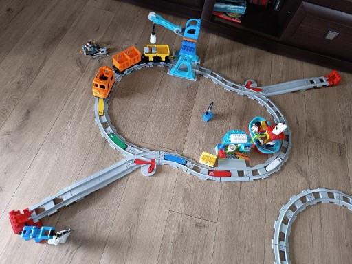 Zdjęcie oferty: LEGO Duplo pociąg towarowy i parowy + dodatki