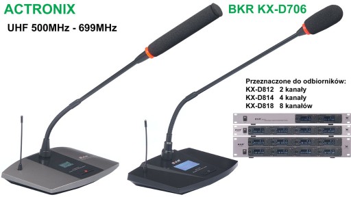 Zdjęcie oferty: Mikrofon bezprzewodowy pulpitowy BKR KX-D706