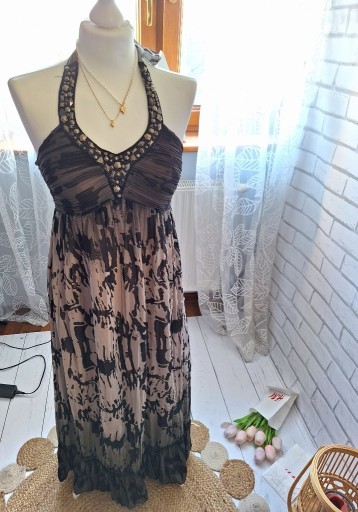 Zdjęcie oferty: C.D.C letnia maxi długa sukienka wiązanaS M