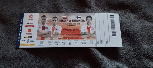 Zdjęcie oferty: Bilet Kolekcjonerski Polska - Finlandia