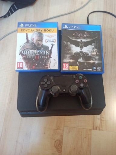 Zdjęcie oferty: PlayStation 4 Slim 500gb + Wiedźmin 3+ Batman