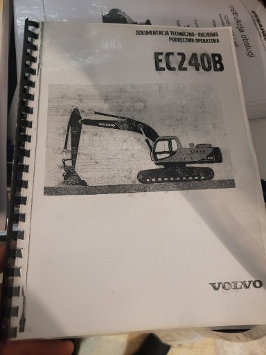 Zdjęcie oferty: Volvo ec240 koparka gąsienicowa instrukcja dtr 