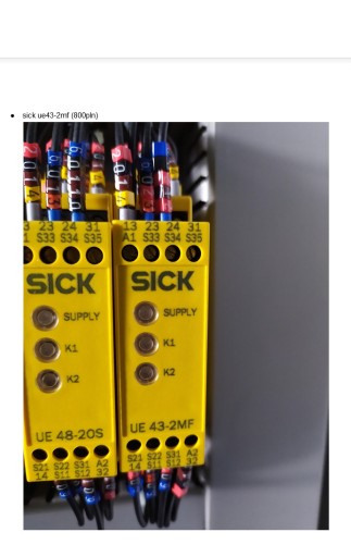 Zdjęcie oferty: Sick Przełącznik bezpieczeństwa sick ue43-2mf