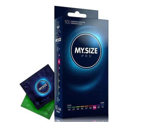 Zdjęcie oferty: Prezerwatywy MY.SIZE Pro 64mm cienkie 10 szt Nawilżane z Lateksu Dopasowane