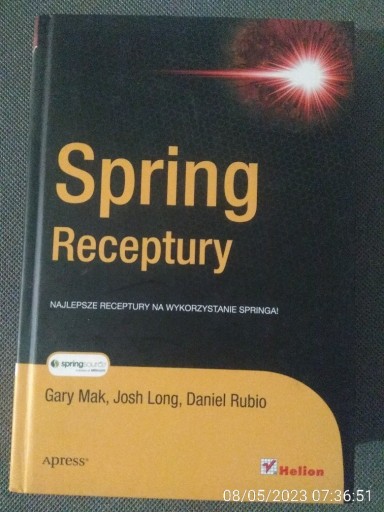 Zdjęcie oferty: Spring Receptury Gary Mak, Daniel Rubio, Josh Long
