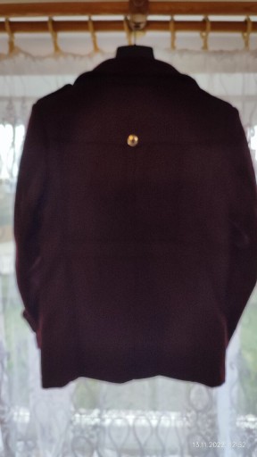 Zdjęcie oferty: Płaszcz męski bordowy wełna M