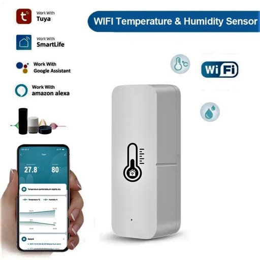 Zdjęcie oferty: CZUJNIK TEMPERATURY WIFI TUYA SMART LIFE  TH-8