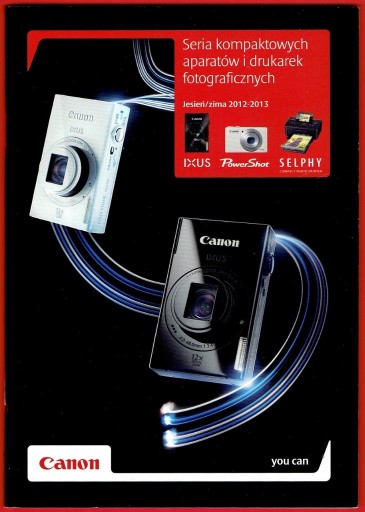 Zdjęcie oferty: Canon Ixus PowerShot - katalog / folder - 2012 rok