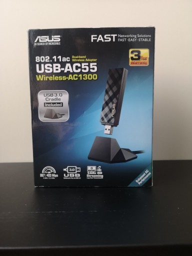 Zdjęcie oferty: Karta WI-FI ASUS USB-AC55 1300Mb/s