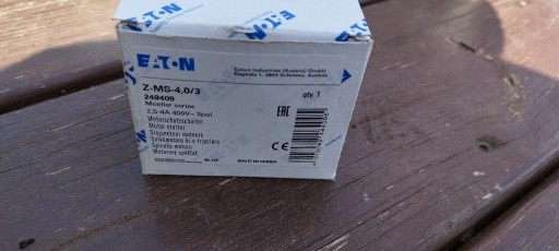 Zdjęcie oferty: WYŁĄCZNIK SILNIKOWY2,5-4A Z-MS-4,0/3 3P1,5KW EATON