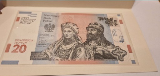 Zdjęcie oferty: Banknot 1050 Rocznica Chrztu Polski + Penderecki