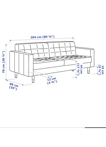 Zdjęcie oferty: Skórzana sofa 3 osobowa Ikea 