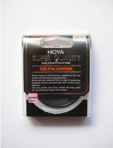 Zdjęcie oferty: Filtr HOYA Super Quality Cir-polarizing 55 mm