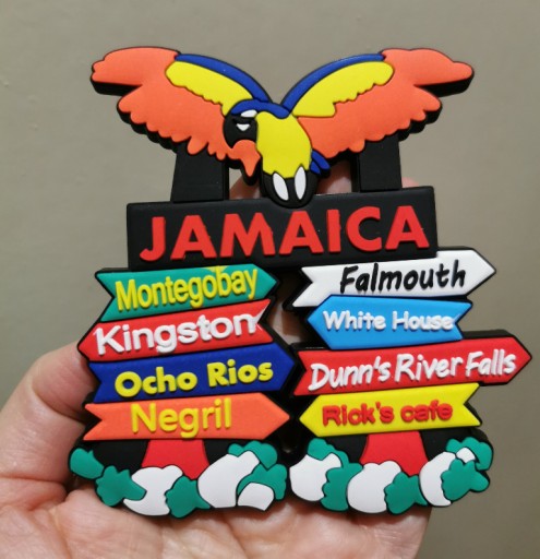 Zdjęcie oferty: Zagraniczny magnes na lodówkę Jamajka drogowskaz