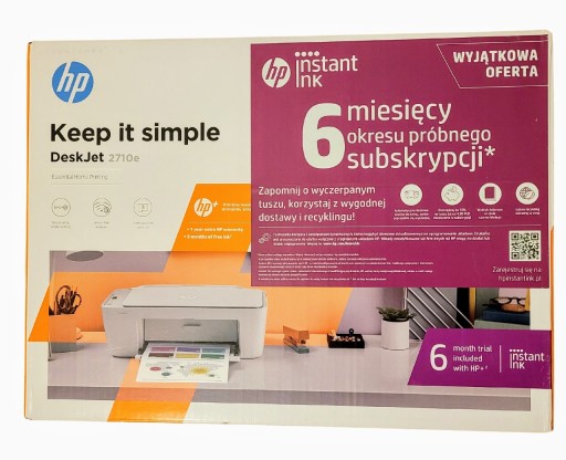 Zdjęcie oferty: NOWA Drukarka wielofunkcyjna HP DeskJet 2710e