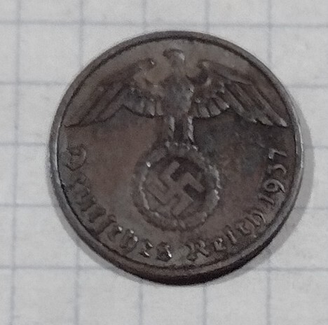 Zdjęcie oferty: #387 Niemcy III Rzesza 2 fenigi 1937 A