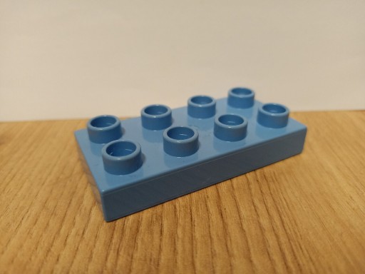 Zdjęcie oferty: Lego Duplo klocek jasny niebieski płaski 2x4 1szt