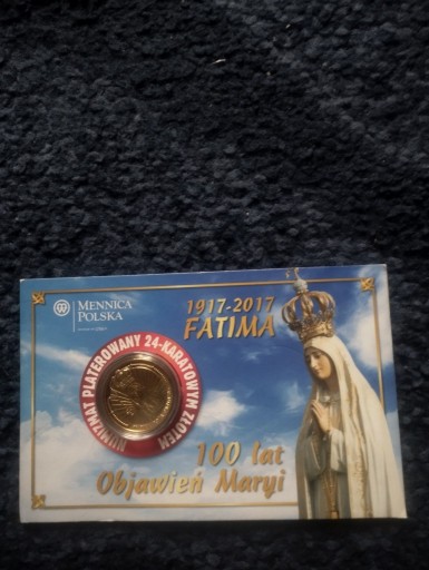 Zdjęcie oferty: Numizmat Fatima 100 lat objawień Maryi 