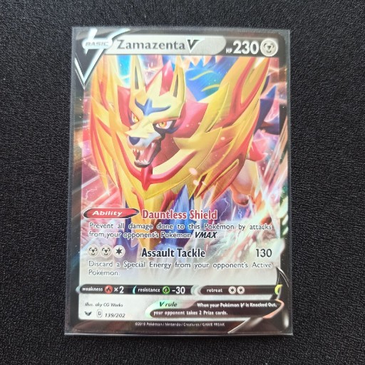 Zdjęcie oferty: Pokémon Zamazenta V Sword&Shield 139/202