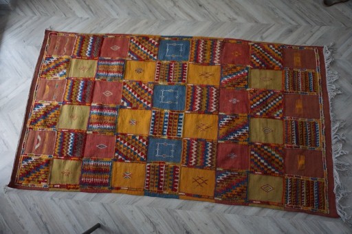 Zdjęcie oferty: Ręcznie tkany oryginalny dywan kilim z Maroko