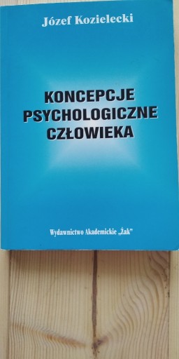 Zdjęcie oferty: Koncepcje psychologiczne człowieka Kozielecki