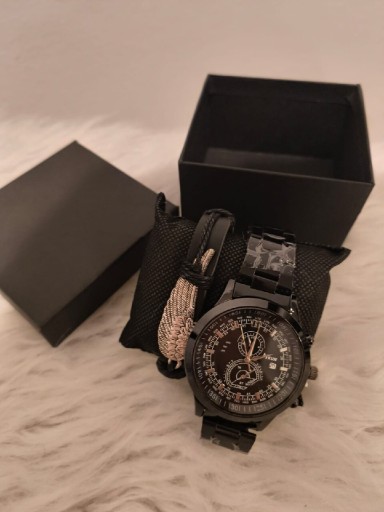 Zdjęcie oferty: Zegarek męski na bransolecie + bransoletka