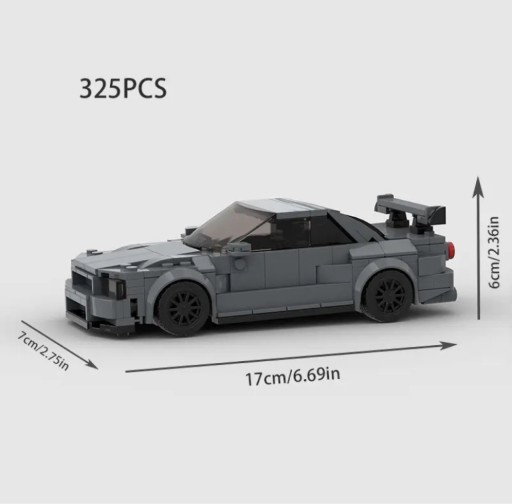 Zdjęcie oferty: Klocki wzór LEGO NIssan R34 Autko Samochód Prezent