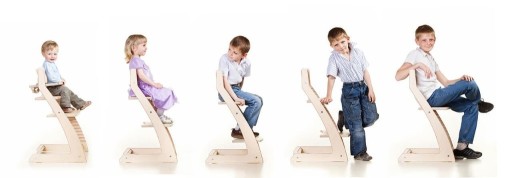 Zdjęcie oferty: Krzesełka dziecięce "rosnące " regulowane "CHABER"