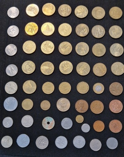Zdjęcie oferty: Zestaw monet świata 57 szt.