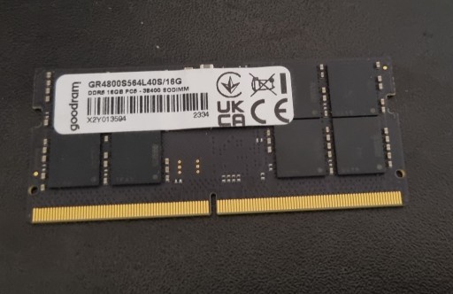 Zdjęcie oferty: Pamięć ram goodram sodimm ddr5 16 gb 4800 mhz