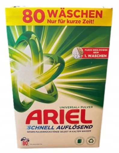 Zdjęcie oferty: Proszek do prania Ariel 80 prań z Niemiec