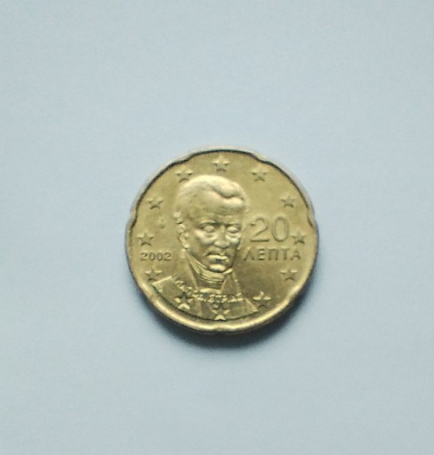 Zdjęcie oferty: 20 eurocentów , Grecja 2002r, stan b.dobry