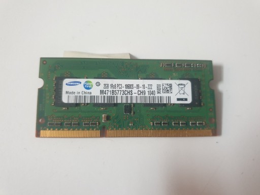 Zdjęcie oferty: Pamięć RAM DDR3 Samsung 2GB