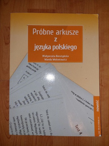 Zdjęcie oferty: Próbne arkusze z j. Polskiego egzamin ósmoklasisty