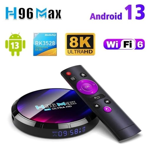 Zdjęcie oferty: SMART TV BOX 64GB 8K 4K ANDROID 13 WIFI BLUETOOTH