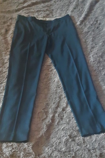 Zdjęcie oferty: Granatowe spodnie męskie Zara w kant