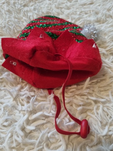 Zdjęcie oferty: Czapka elfa świąteczna dla psa kota S