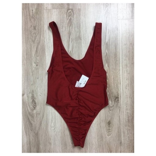 Zdjęcie oferty: Nakdfashion strój kąpielowy M 38 bordowy czerwony 