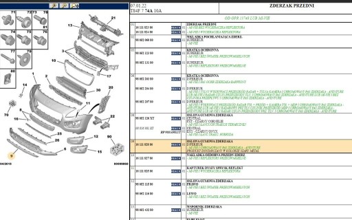 Zdjęcie oferty: 1611182880 listwa chrom 3008 lift przód 