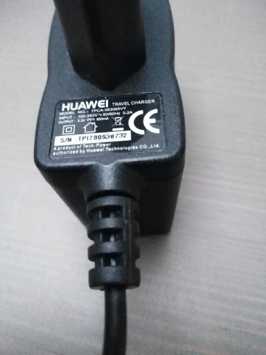 Zdjęcie oferty: Zasilacz telefonu Huawei 5V 630mA USB Mini-B